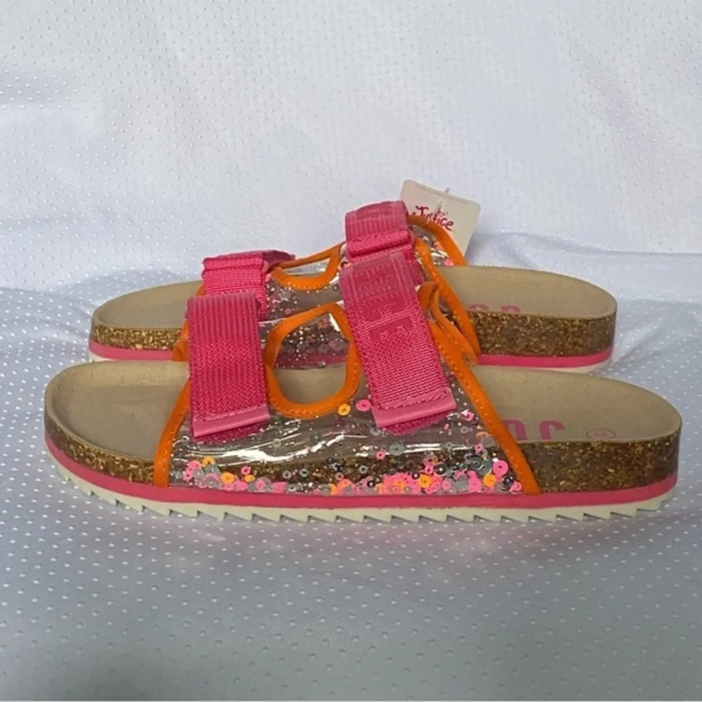 Justice‎ Shoes Sandales Girls Size 3 Slip On New With Tags Pink